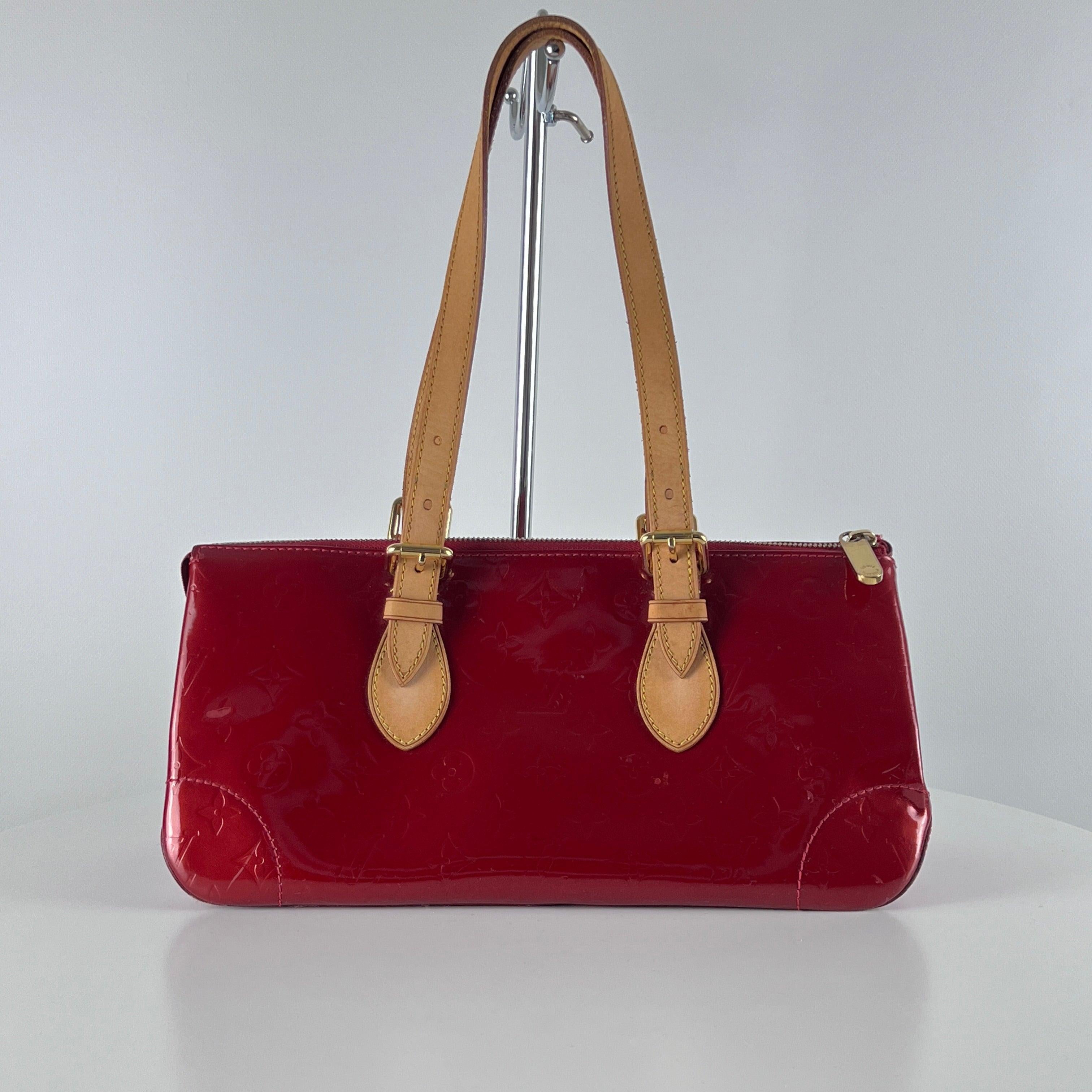 Louis Vuitton Rosewood Shoulder Bag Vernis Leather Red 2007 Unisexe en vente