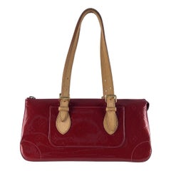 Louis Vuitton Rosewood Shoulder Bag Vernis Leather Red 2007