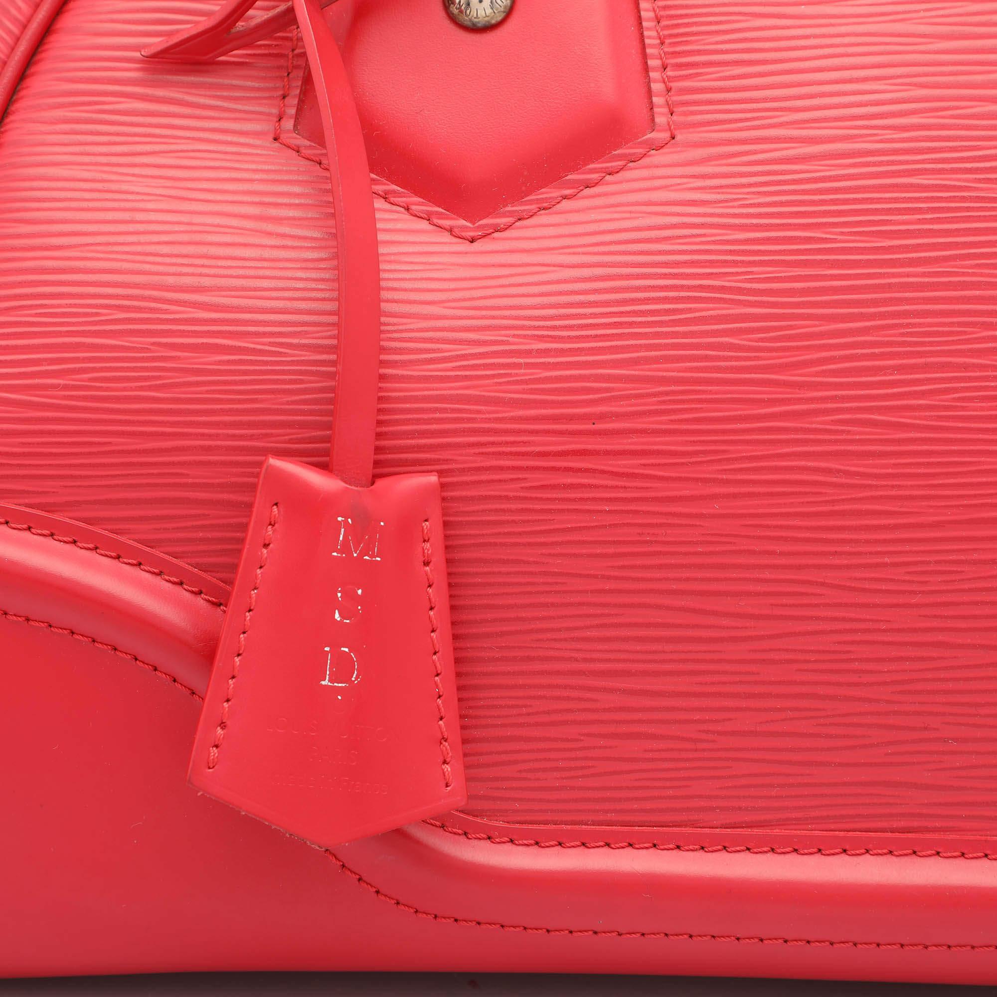 Louis Vuitton Rouge Epi Leather Montaigne PM Bag 1
