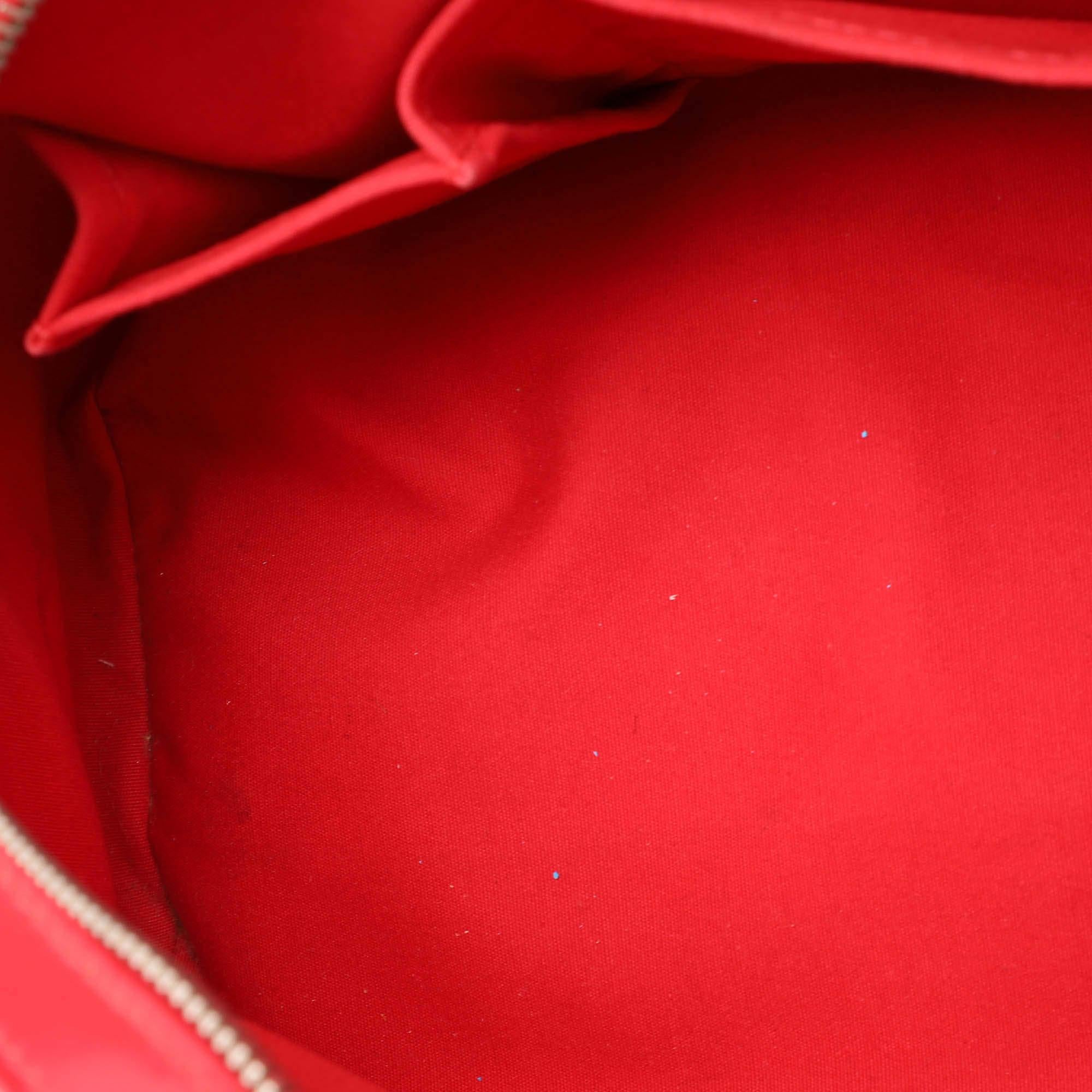 Louis Vuitton Rouge Epi Leather Montaigne PM Bag 4