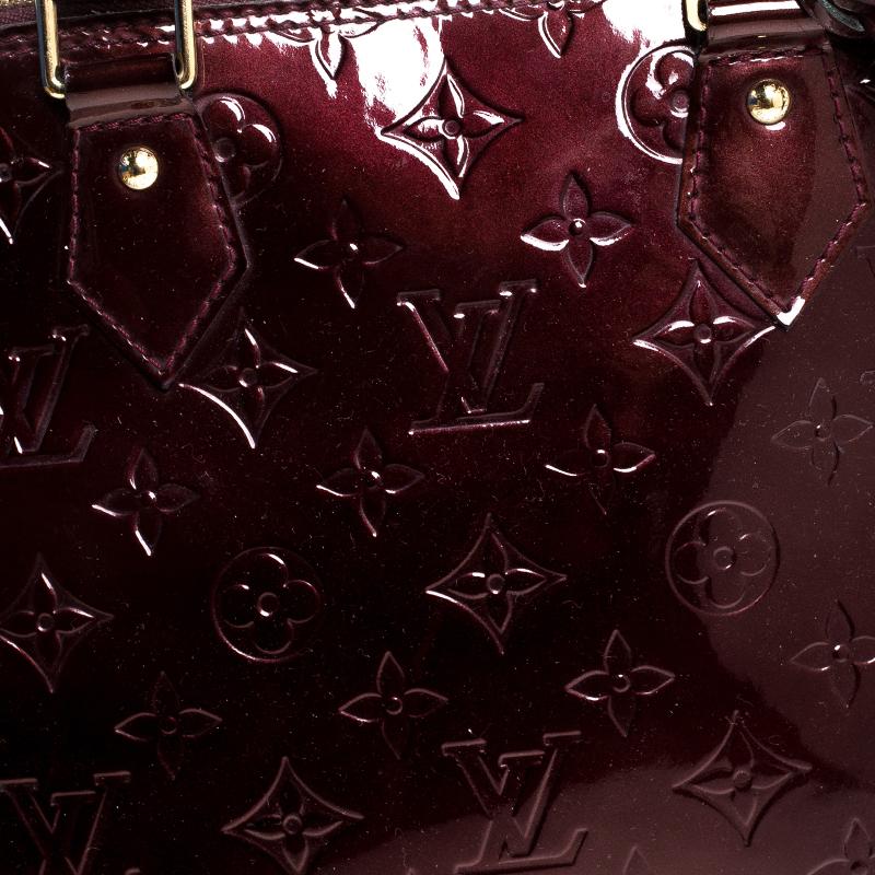Louis Vuitton Rouge Fauviste Monogram Vernis Alma PM Bag 3
