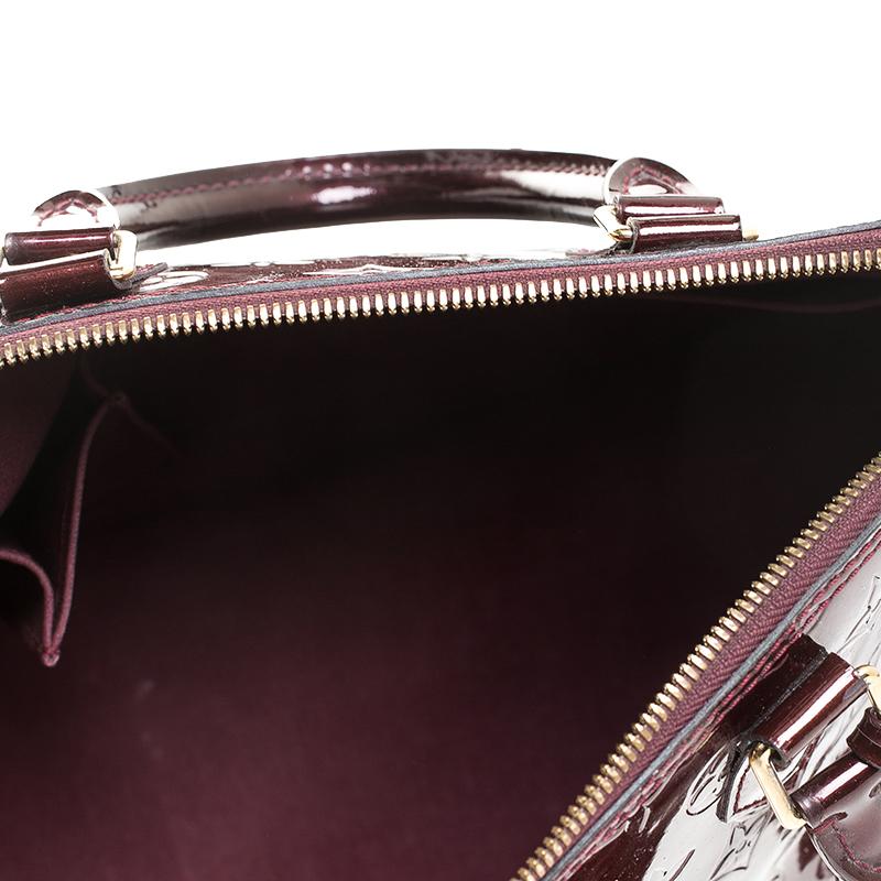 Louis Vuitton Rouge Fauviste Monogram Vernis Alma PM Bag 4