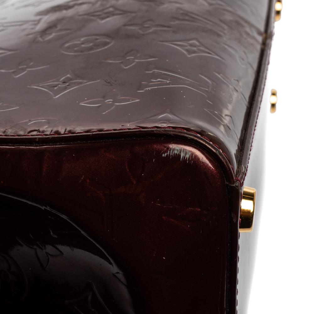 Louis Vuitton Rouge Fauviste Monogram Vernis Brea MM Bag 4
