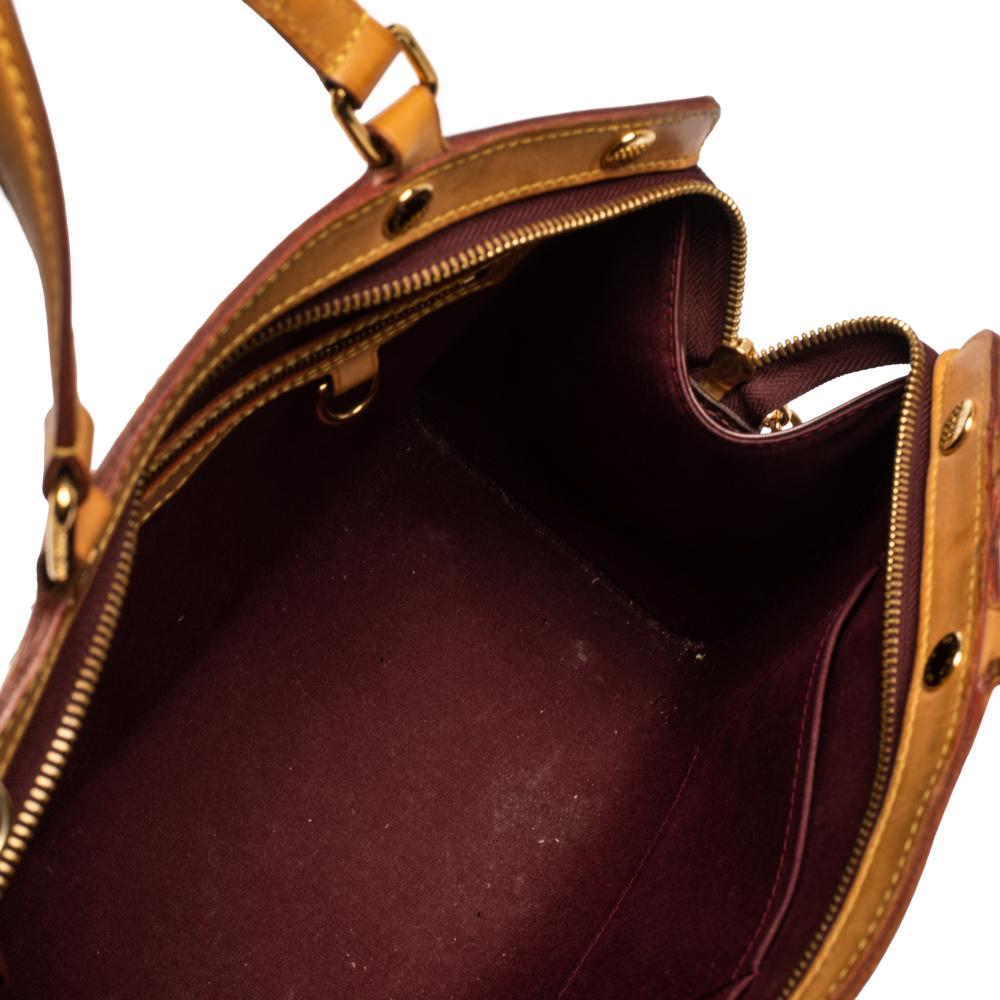 Bolso Louis Vuitton Rouge Fauviste Monogram Vernis Brea MM 4