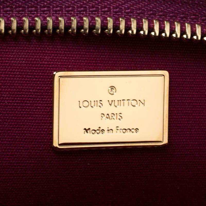 Women's Louis Vuitton Rouge Fauviste Monogram Vernis Brea PM NM Bag