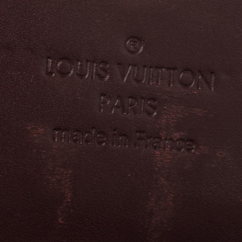 Black Louis Vuitton Rouge Fauviste Monogram Vernis Leather Sarah Wallet