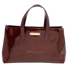 Louis Vuitton Rouge Fauviste Monogram Vernis Leather Wilshire PM Bag