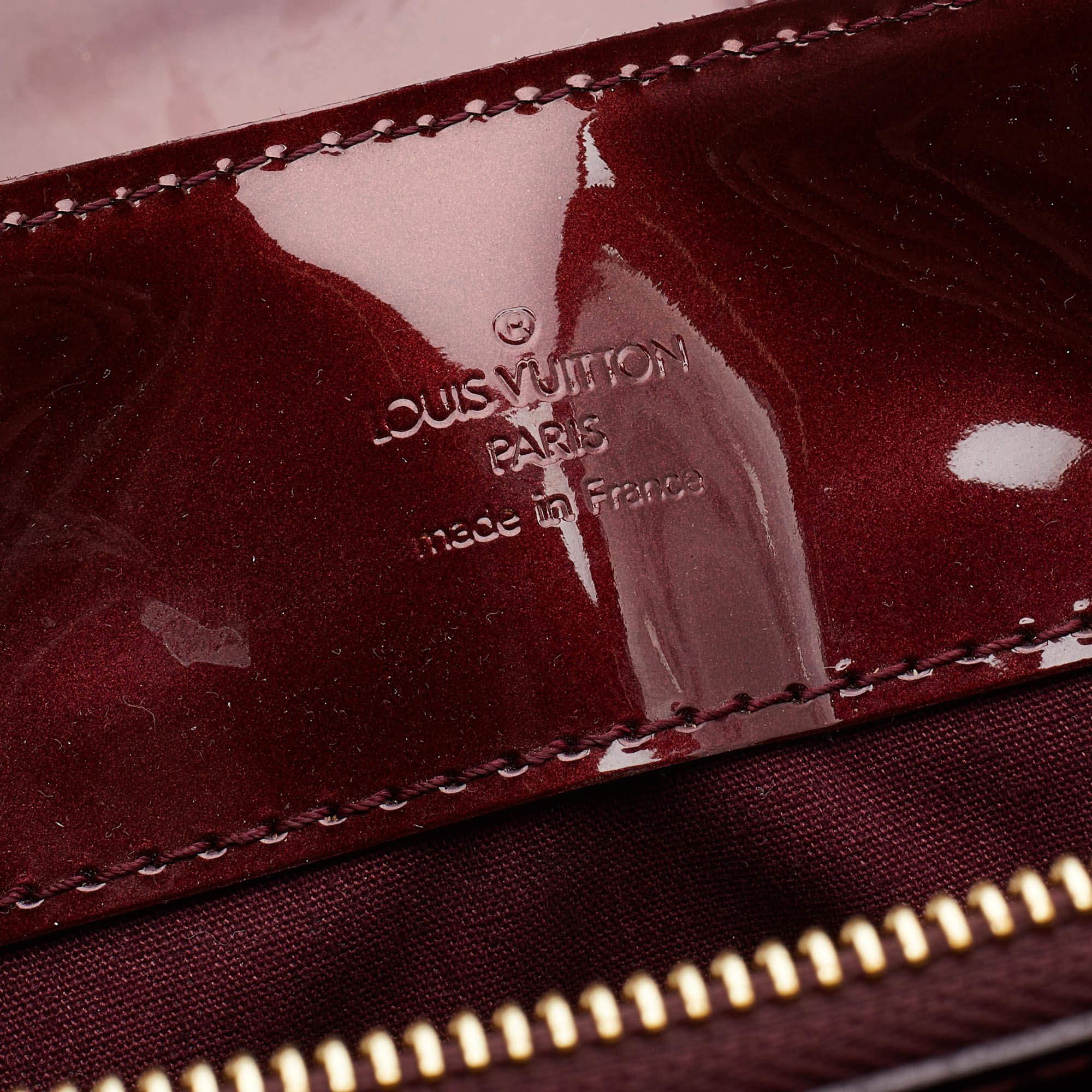 Louis Vuitton Rouge Fauviste Monogram Vernis Melrose Avenue Bag 7