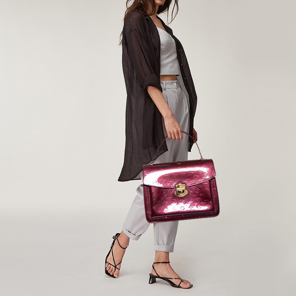 Brown Louis Vuitton Rouge Fauviste Monogram Vernis Romaine Bag
