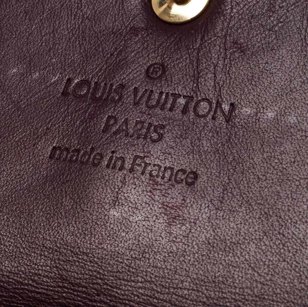 Women's Louis Vuitton Rouge Fauviste Monogram Vernis Sarah Continental Wallet