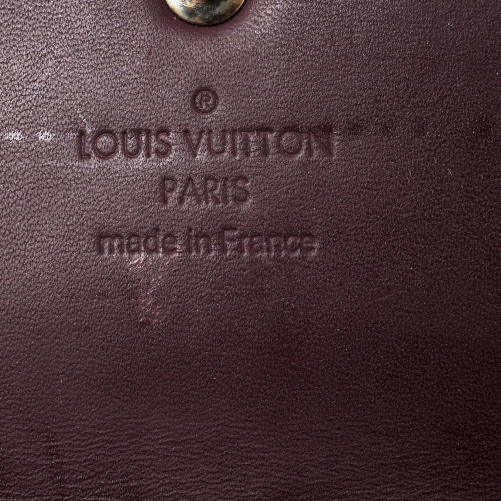 Louis Vuitton Rouge Fauviste Monogram Vernis Sarah Continental Wallet 2