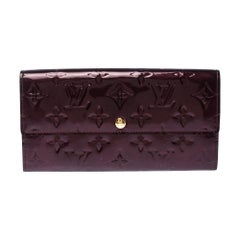 Louis Vuitton Rouge Fauviste Monogramm Vernis Sarah Continental Geldbörse