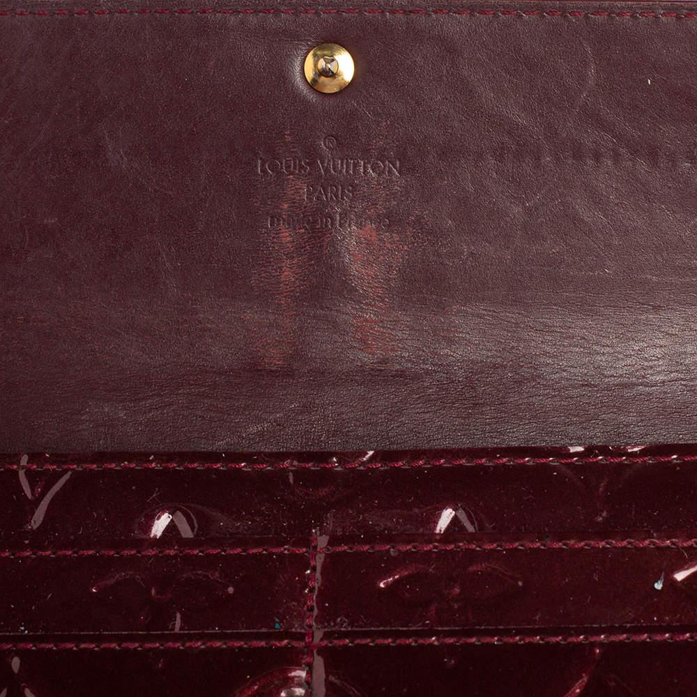 Louis Vuitton Rouge Fauviste Monogram Vernis Sarah Wallet 3