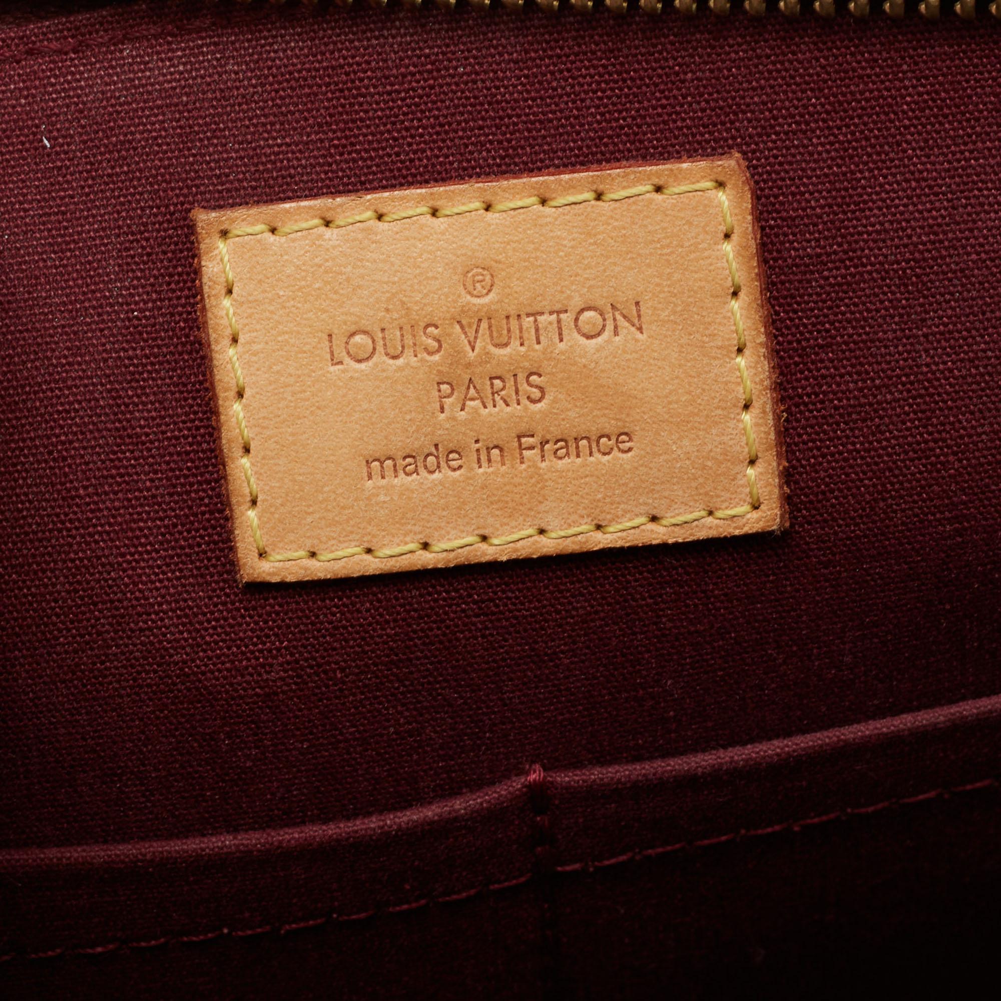 Louis Vuitton Rouge Fauviste Monogram Vernis Sherwood GM Bag 3