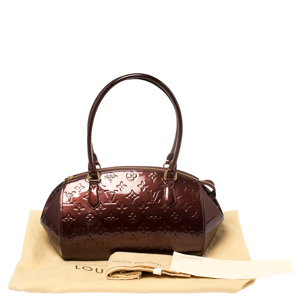 Louis Vuitton Rouge Fauviste Monogram Vernis Sherwood PM Bag 9