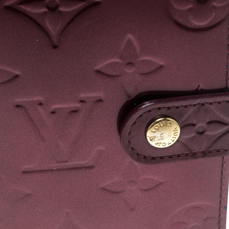 Louis Vuitton Rouge Fauviste Monogram Vernis Small Ring Agenda Cover 4