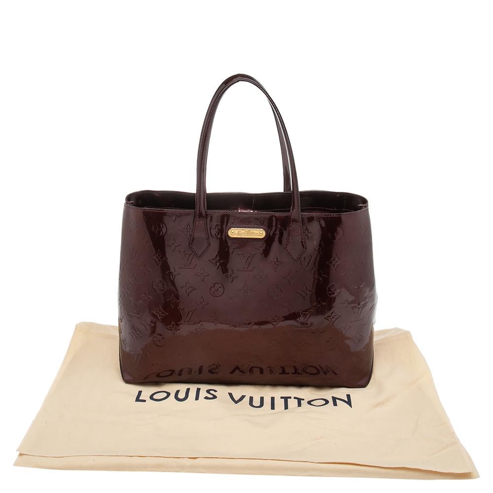 Louis Vuitton Rouge Fauviste Monogram Vernis Wilshire MM Bag 7