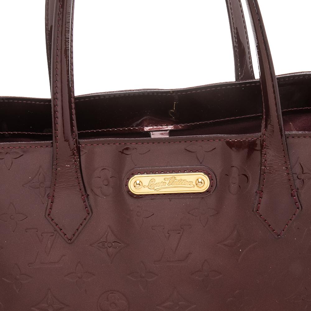 Louis Vuitton Rouge Fauviste Monogram Vernis Wilshire MM Bag 1