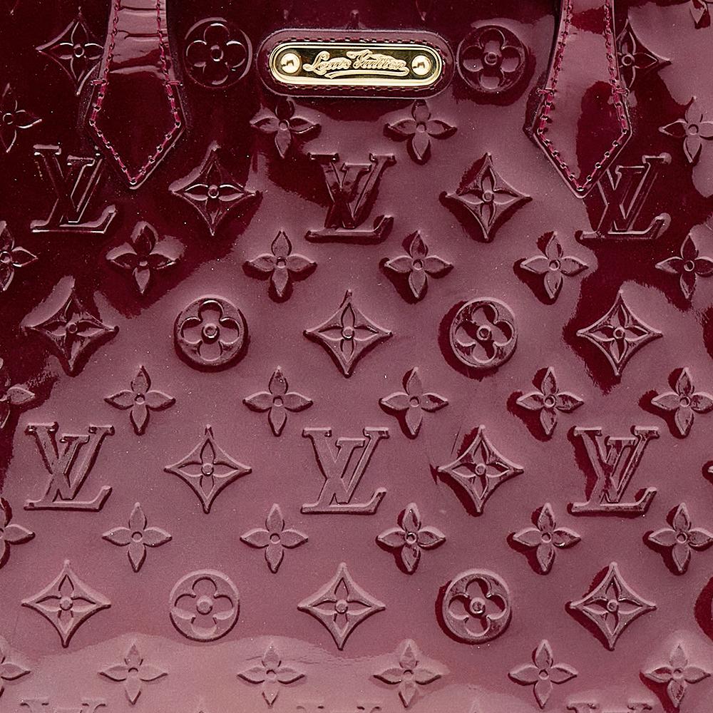 Louis Vuitton Rouge Fauviste Monogram Vernis Wilshire MM Bag 4