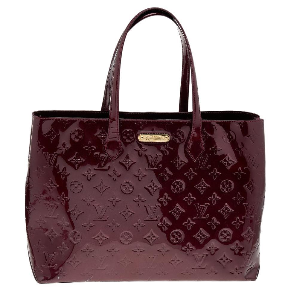 Louis Vuitton Rouge Fauviste Monogram Vernis Wilshire MM Bag