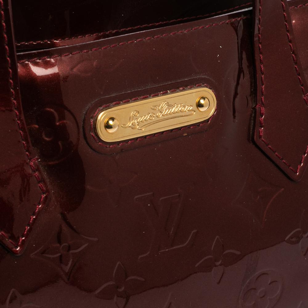 Louis Vuitton Rouge Fauviste Monogram Vernis Wilshire PM Bag 5