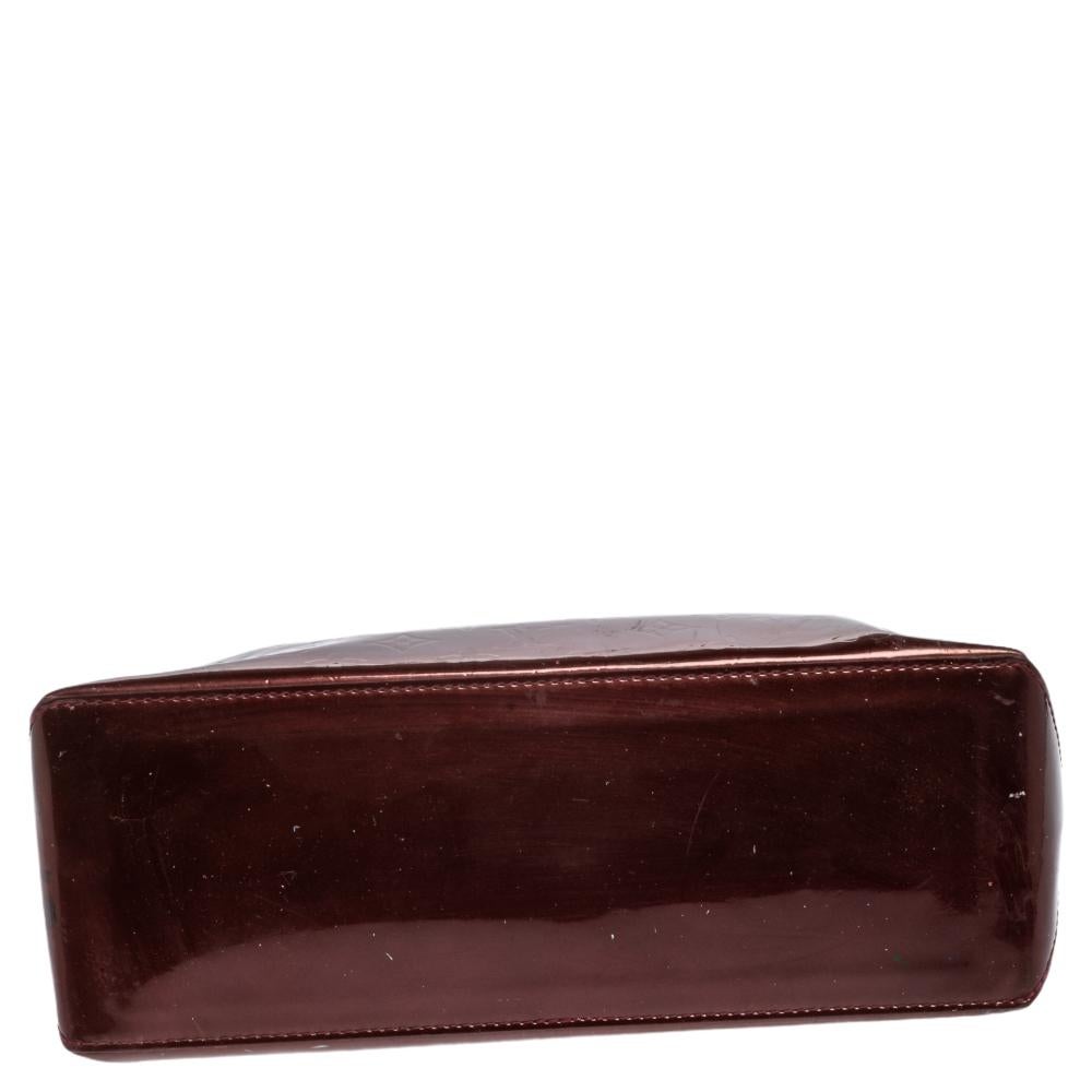 Women's Louis Vuitton Rouge Fauviste Monogram Vernis Wilshire PM Bag