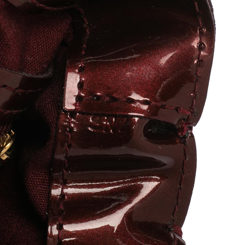 Louis Vuitton Rouge Fauviste Monogram Vernis Wilshire PM Bag 3