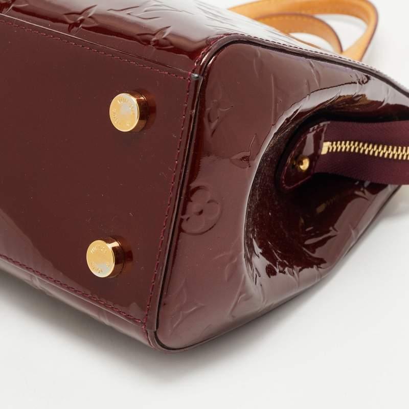 Louis Vuitton Rouge Faviste Monogram Vernis Brea MM Bag For Sale 11