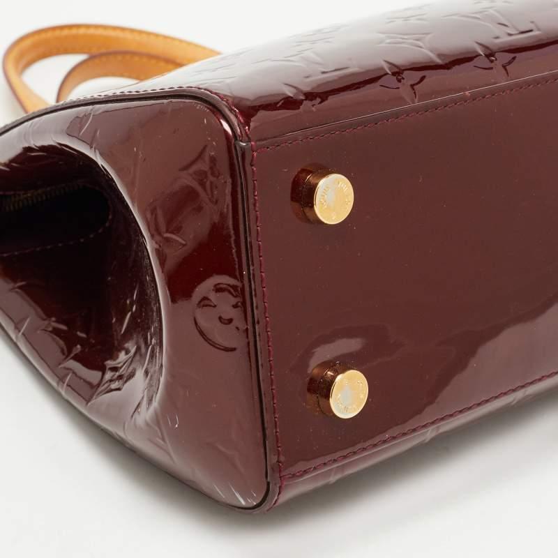 Louis Vuitton Rouge Faviste Monogram Vernis Brea MM Bag For Sale 12