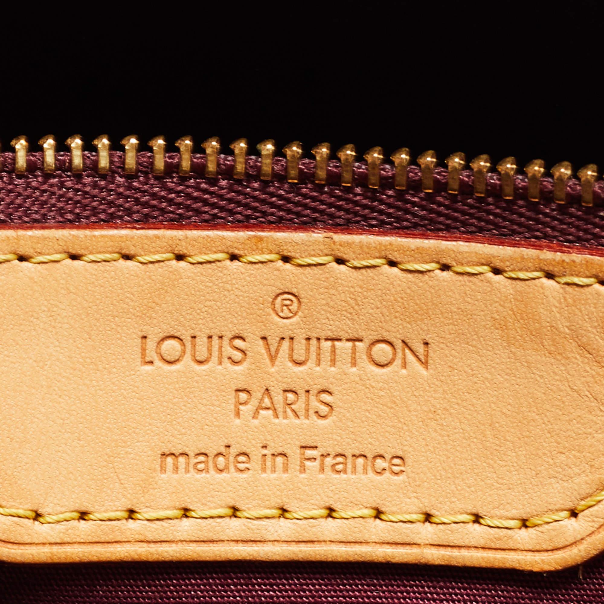 Louis Vuitton Rouge Faviste Monogram Vernis Brea MM Bag For Sale 5