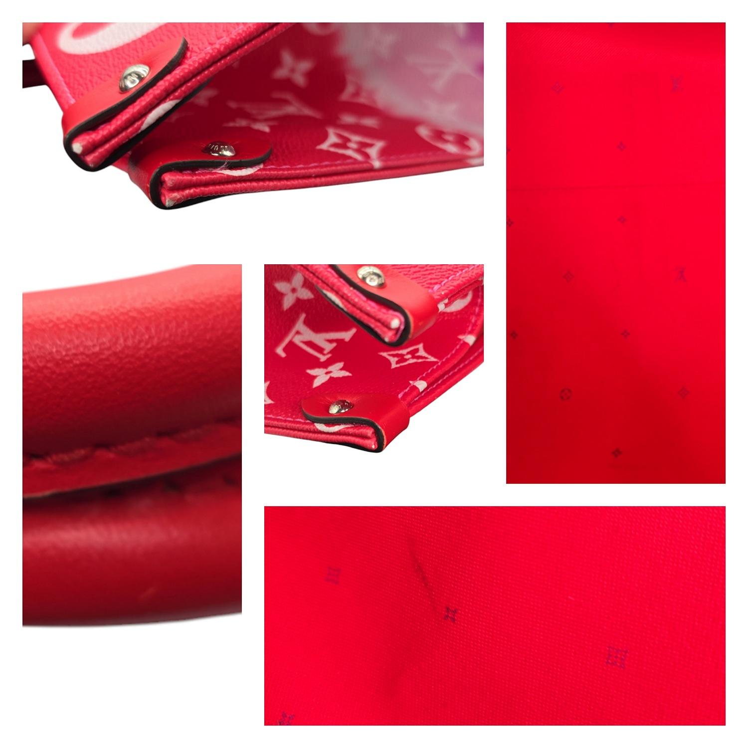 Louis Vuitton Rouge Giant Monogram Escale Onthego GM Tote 5