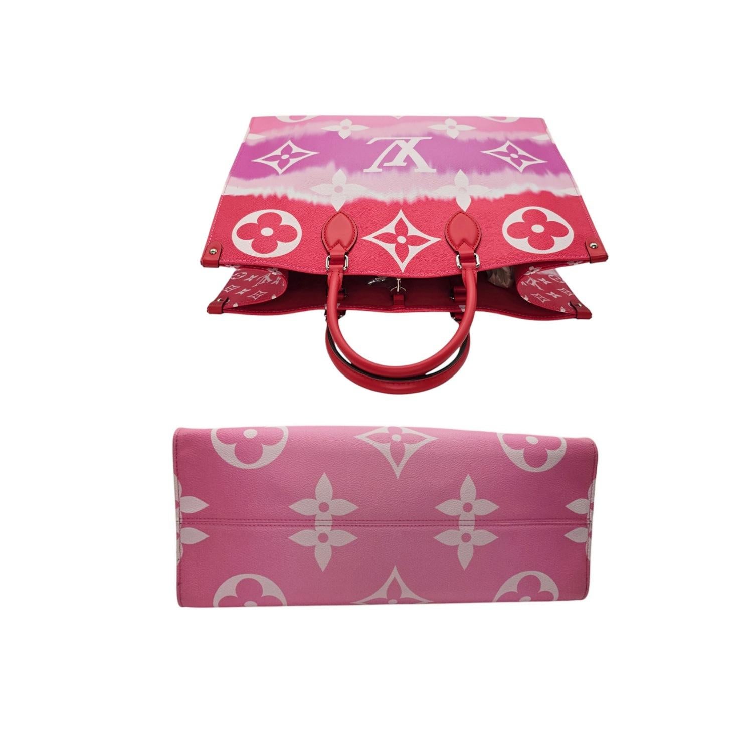 Louis Vuitton Rouge Giant Monogram Escale Onthego GM Tote 1