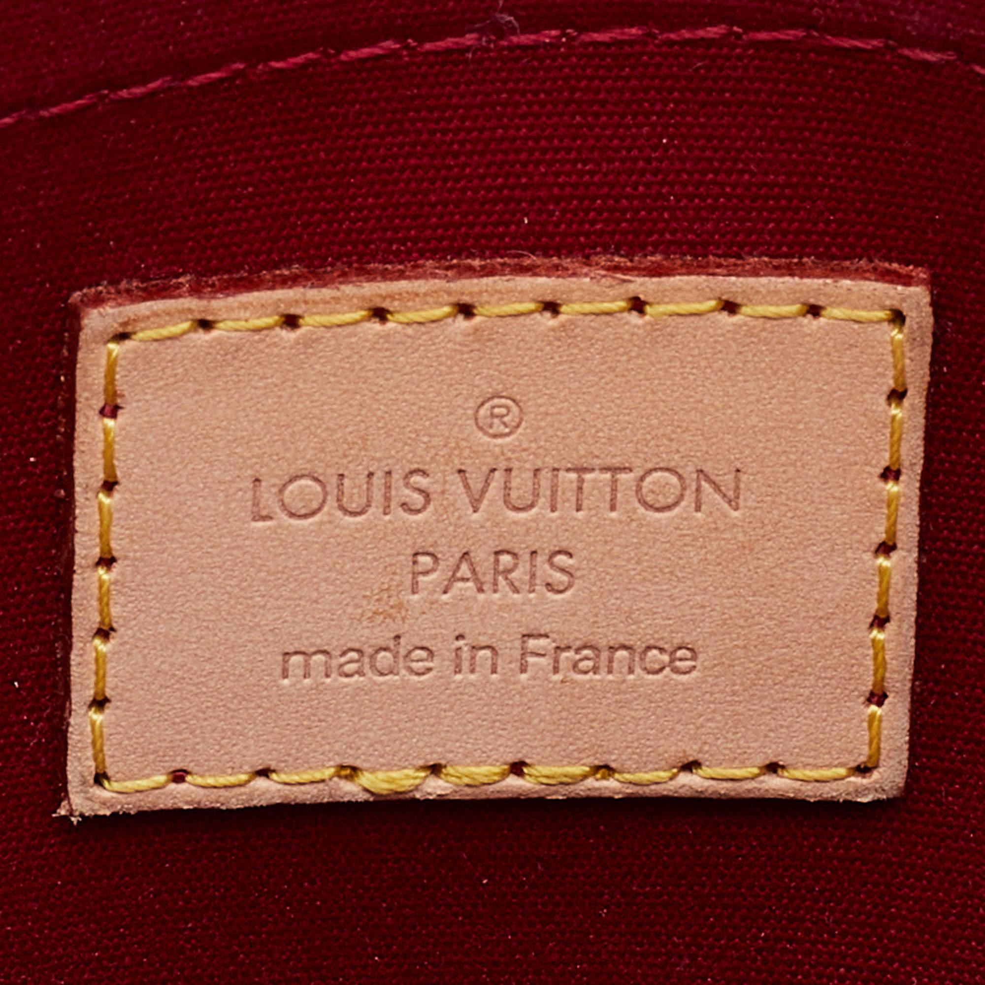 Louis Vuitton Rouge Grenadine Monogram Vernis Bellflower GM Bag 4