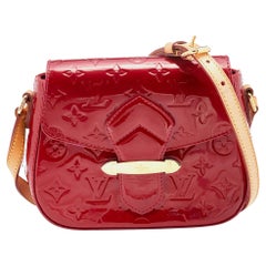 Louis Vuitton Rouge Grenadine Monogram Vernis Bellflower GM Bag