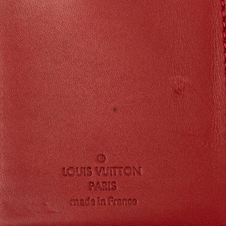 Louis Vuitton Rouge Grenadine Monogram Vernis French Purse at