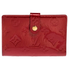 Louis Vuitton Rouge Grenadine Monogram Vernis French Purse
