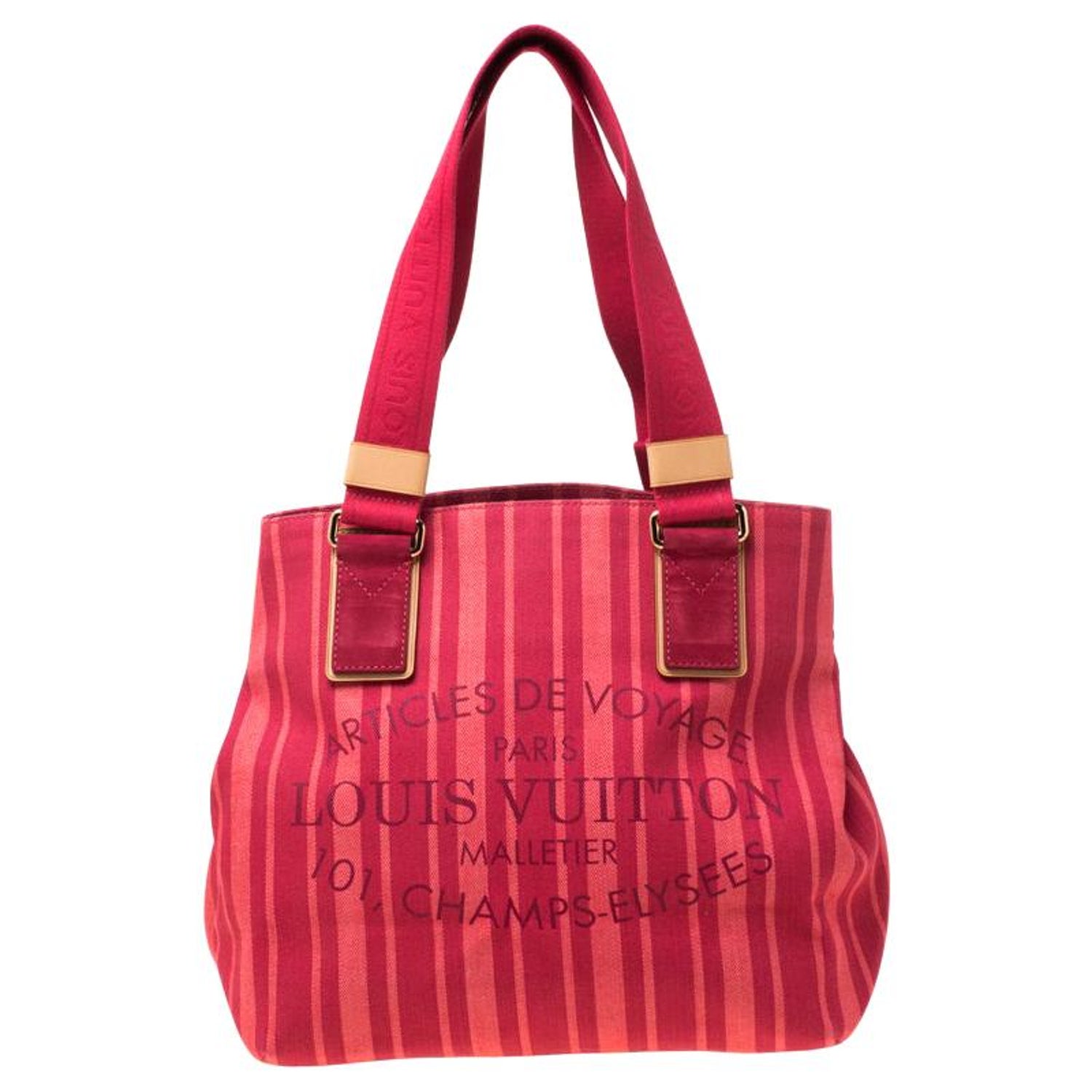Louis Vuitton Rouge Grenadine Plein Soleil Beach Limited Edition Cabas Bag  For Sale at 1stDibs