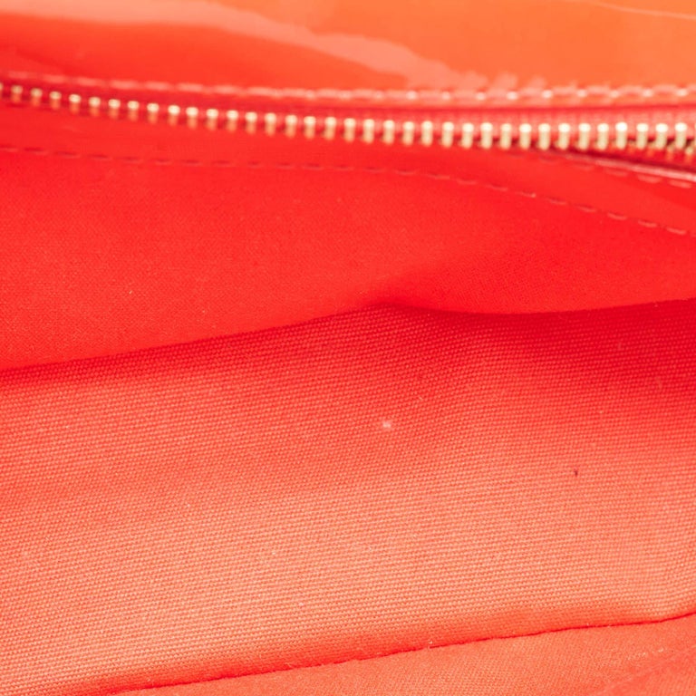Louis Vuitton Louis Vuitton Sobe Grenadine Red Vernis Leather Clutch