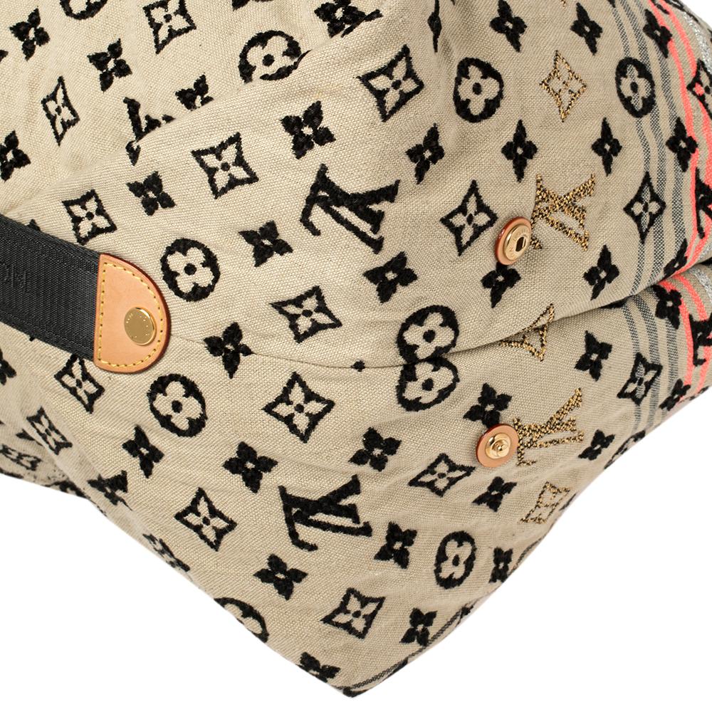 Beige Louis Vuitton Rouge Monogram Canvas Limited Edition Cheche Bohemian Bag