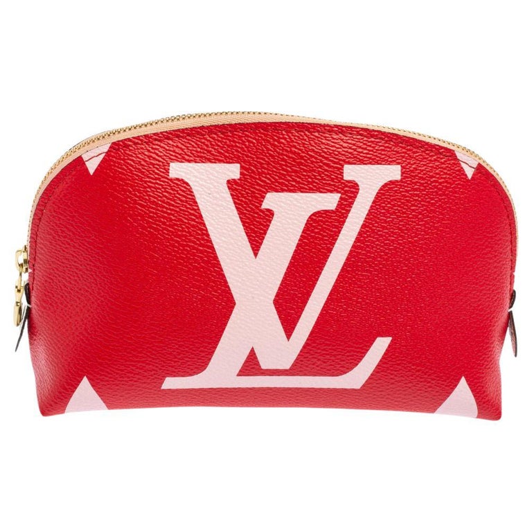 Louis Vuitton Rouge Monogram Giant Canvas Cosmetic Pouch at