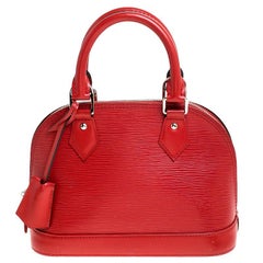 Louis Vuitton Rouge Pomodoro Epi Leather Alma BB Bag