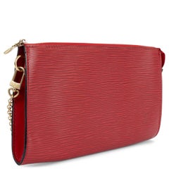 LOUIS VUITTON Rouge red Epi leather POCHETTE ACCESSOIRES Bag