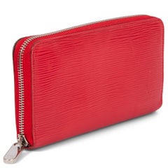 LOUIS VUITTON Rouge red Epi leather ZIPPY Wallet