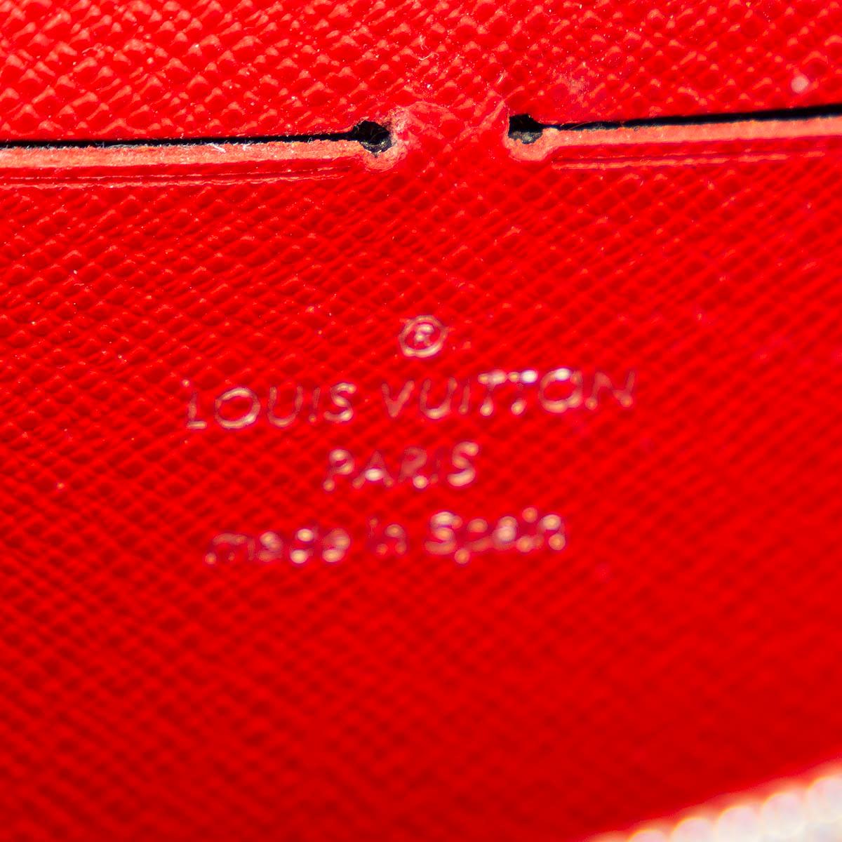 LOUIS VUITTON Rouge red Epi leather ZIPPY Wallet For Sale 2