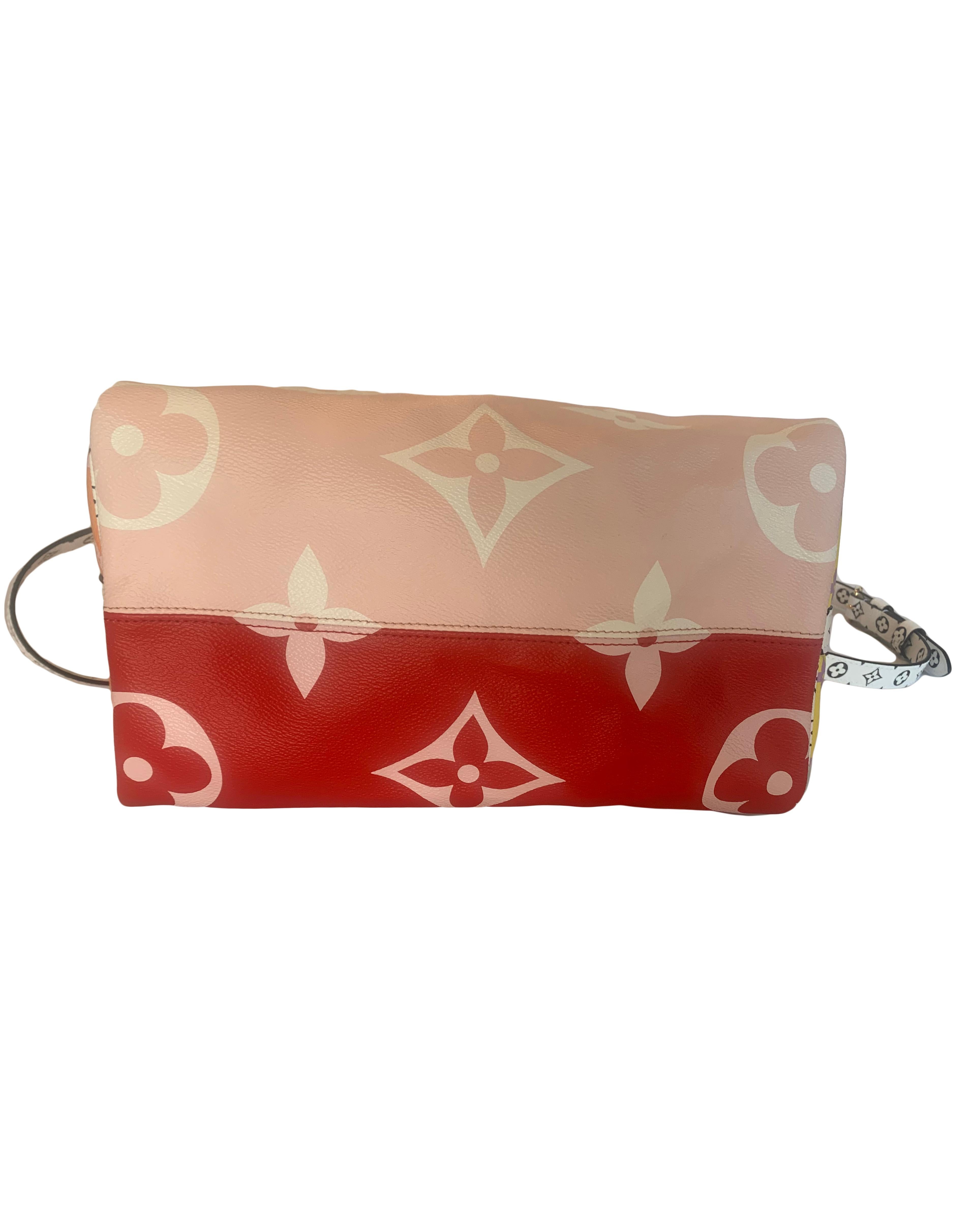 red and pink louis vuitton bag
