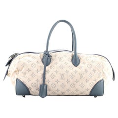 Louis Vuitton Jaune Monogram Denim Limited Edition Speedy Round MM Bag at  1stDibs