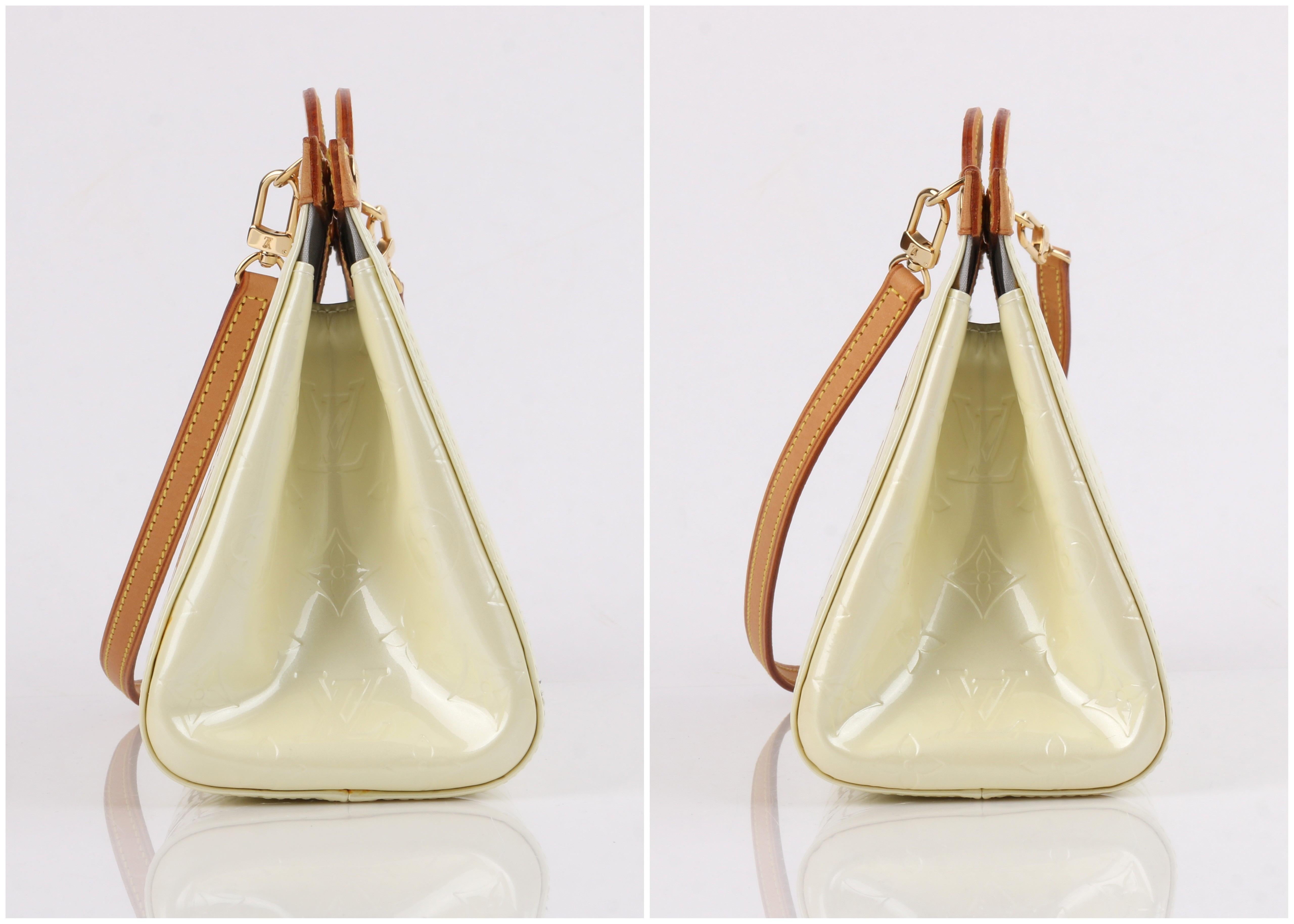 white leather purse
