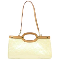 Louis Vuitton Roxbury PerleStrap 2way 870344 Beige Patent Leather Shoulder Bag