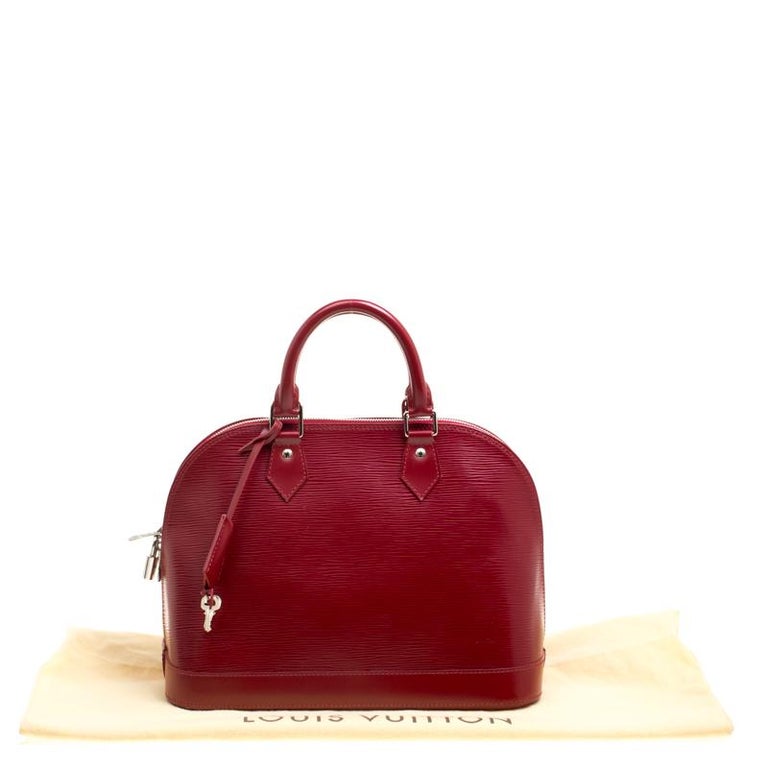 Louis Vuitton Alma Epi Leather Bag For Sale at 1stDibs  alma shaped bag,  lv alma epi leather, chanel alma bag