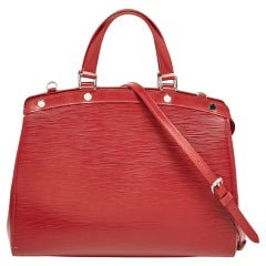 Louis Vuitton sac Brea GM en cuir épi rubis